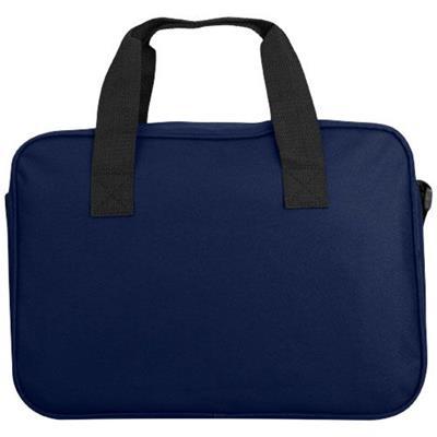 Porte-Documents en polyester de couleur noir AQD Bleu