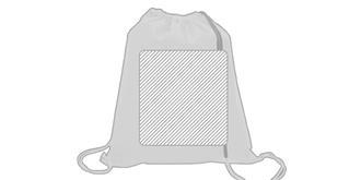 Sac à dos à cordon coloré léger et pratique Evora - Marquage Recto