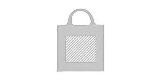 Sac fourre-tout en matière de jute Chenna - Marquage Recto