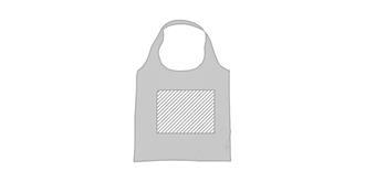 Sac shopping pliable en polyester Bungas - Marquage Verso