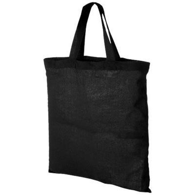 OBG.PUB - Sac shopping en coton léger 100 gr/m² Vandza Noir Sac shopping en coton léger 100 gr/m² Vandza Noir