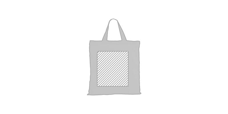 OBG.PUB - Sac shopping en coton léger 100 gr/m² Vandza - Marquage Verso Sac shopping en coton léger 100 gr/m² Vandza - Marquage Verso