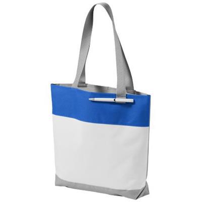 Sac de convention bicolore en polyester Bloomingt Bleu