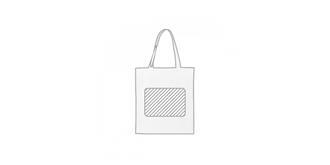 Tote bag classique Natura - Marquage Recto