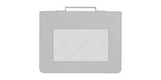 Porte-document de format A4 en plastique Ebsis - Marquage Recto