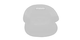 Fauteuil gonflable de couleur vive en PVC Resetas - Impression Haut