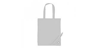 Sac pliable en boule avec cordon Pelota - Marquage pochette