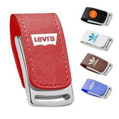 OBG PUB - Clé USB en cuir avec lanière Portland