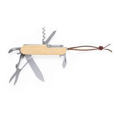 OBG PUB - Canif multi-usage bambou avec 9 fonctions Titoun