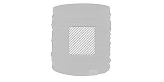 Tour de cou coton biologique de haute qualité Alpa - Marquage Verso