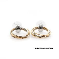 Boucles d´oreille circulaire en métal Teras