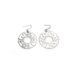 OBG.PUB - Boucles d'oreille de forme ronde en métal Russet Boucles d'oreille de forme ronde en métal Russet