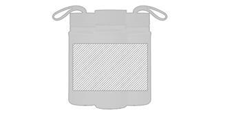 Gourde en verre avec bouchon bambou 530 ml Lukor - Marquage autour