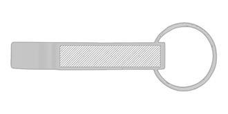 Porte-clés ouvre-bouteille et canette robuste Taor - Marquage Recto