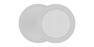 Miroir en ABS avec fermeture rotative Gradex - Marquage Recto