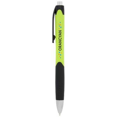 Stylo bille finition grip caoutchouc en ABS Picali Vert citron