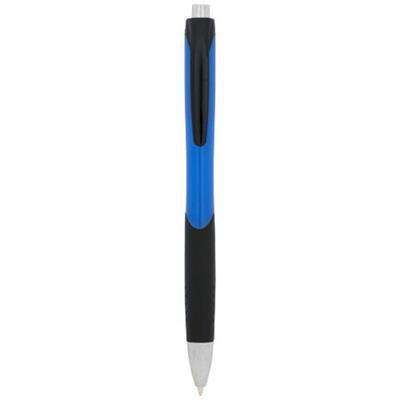 Stylo bille finition grip caoutchouc en ABS Picali Bleu
