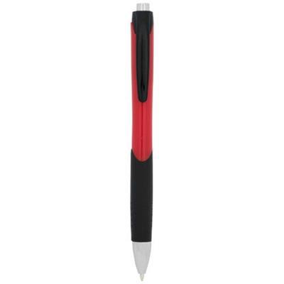 Stylo bille finition grip caoutchouc en ABS Picali Rouge
