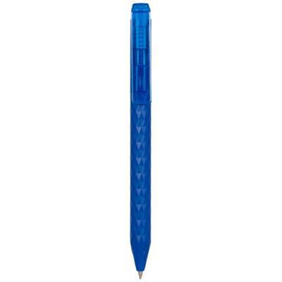 Stylo bille en ABS avec motif géométrique Prismat Bleu