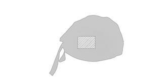 Bandana ajustable en coton/polyester doux Garay - Impression Droite