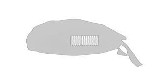 Bandana ajustable en coton/polyester doux Garay - Impression Gauche