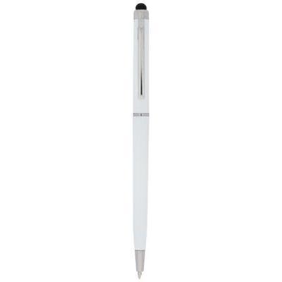 Stylo bille avec stylet et mécanisme twist Valar Blanc