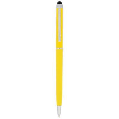 Stylo bille avec stylet et mécanisme twist Valar Jaune