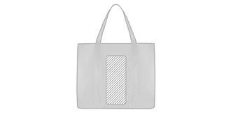 Sac à dos en tissu avec large soufflet Light - Marquage Recto