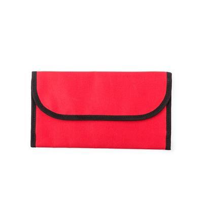 Porte-documents voyage en polyester 300D Daskar Rouge