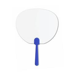 OBG PUB - Eventail en plastique avec tige colorée Kerras