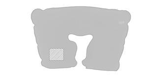 Coussin de voyage gonflable microfibre Traveller - Marquage manche droite