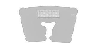 Coussin de voyage gonflable microfibre Traveller - Marquage Recto