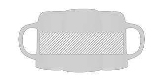 Chope à bière en céramique 700 ml Titon - Marquage autour