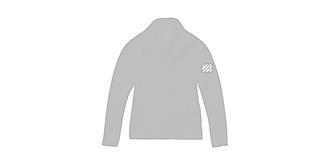 Veste micro-polaire full zip femme Brossis - Marquage manche gauche