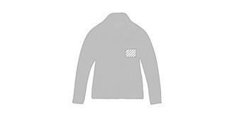 Veste micro-polaire full zip femme Brossis - Marquage poitrine droite