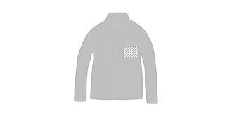 Veste micro-polaire full zip homme Bros - Marquage poitrine gauche