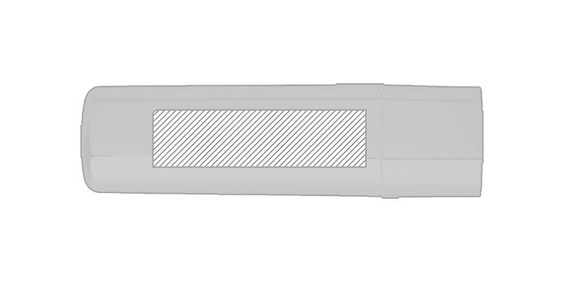 OBG.PUB - Baume à lèvres avec un corps métallique Draley - Marquage Recto Baume à lèvres avec un corps métallique Draley - Marquage Recto