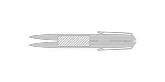 Stylo à bille en acier inoxydable Harmis - Marquage autour