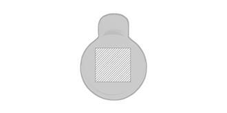 Stylo à bille en acier inoxydable Harmis - Impression Haut