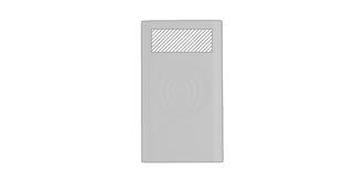 Power Bank original 4 000 mAh en Aluminium Tank - Marquage Recto