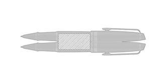 Stylo roller 17,60 cm en matière laiton Xarse - Marquage autour