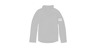 Veste softshell pour homme trimatière Langeley - Marquage manche gauche