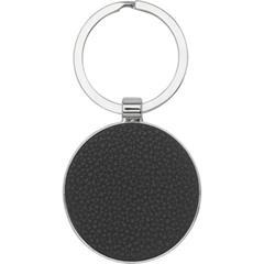 OBG.PUB - Porte-clés rond en plastique PU/métallique Paslo Porte-clés rond en plastique PU/métallique Paslo