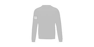 Sweat à col rond polyester recyclé homme Jasto - Marquage manche droite