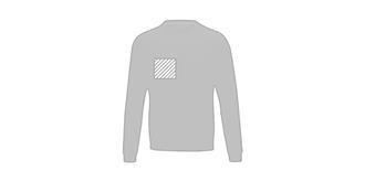 Sweat à col rond polyester recyclé homme Jasto - Marquage poitrine droite