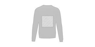 Sweat à col rond polyester recyclé homme Jasto - Marquage Verso