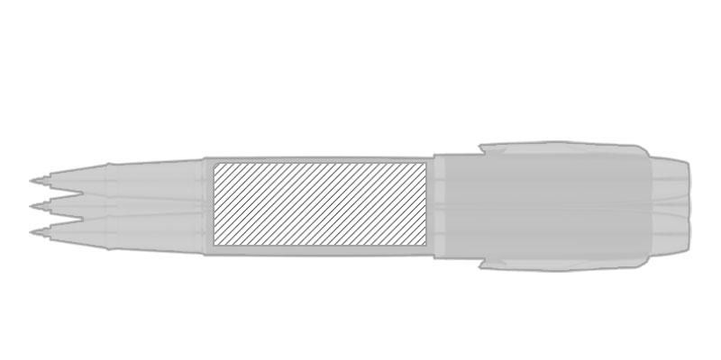 OBG.PUB - Stylo roller en métal design raffiné Persaro - Marquage autour Stylo roller en métal design raffiné Persaro - Marquage autour