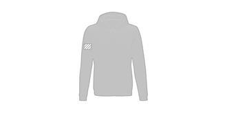 Sweat full zip à capuche recyclé GRS homme Rusty - Marquage manche droite