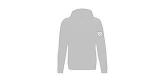 Sweat full zip à capuche recyclé GRS homme Rusty - Marquage manche gauche