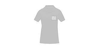 Polo manches courtes femme en coton Graie - Marquage poitrine gauche